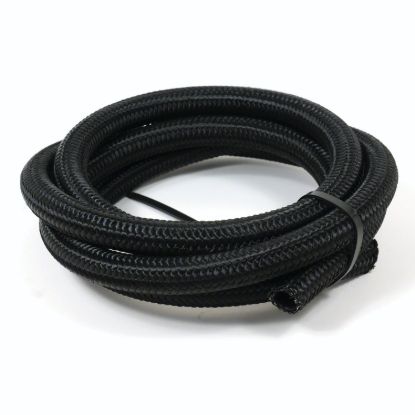 SPEEDFX BLK NYLON SS BRD HOSE  -8AN X 10' - 5350810