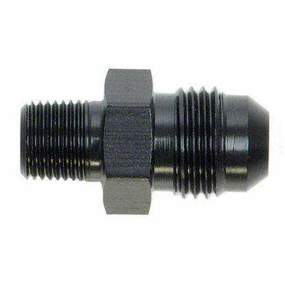 SPEEDFX -3AN X1/8NPTF BLK ST FL TO PIPE ADP - 560316BK