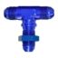 SPEEDFX -8AN BLU BULKHEAD FLARE TEE - 560834