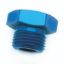 SPEEDFX -12AN BLU ST THRD(O-RING) PLG - 561214