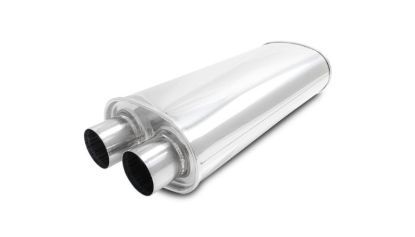 VIBRANT STREETPOWER OVAL MUFFLER  2.50' INL - 10538