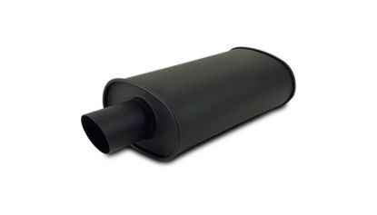 VIBRANT FLAT BLK OVAL MUFFLER - 1147
