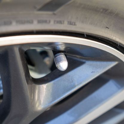 TRUFLATE CAP VALVE SLVR ALUM TPMS SAFE - 38513