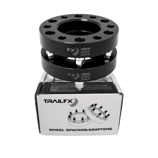 TRAILFX HUB CENT SPCR BLK 6X5.5 12X1.5 FORD - W655007HC