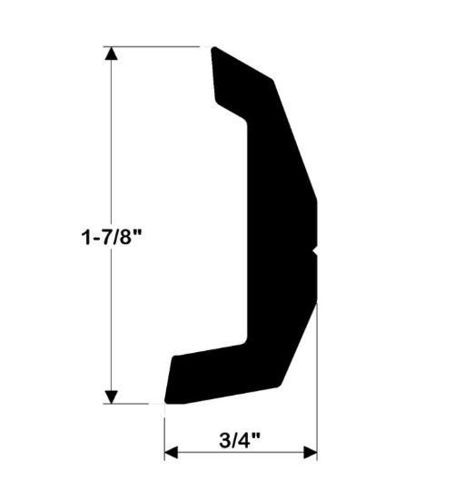TACO METALS RIGID RUB RAIL KIT  BLACK 20 - 670BKA20D1