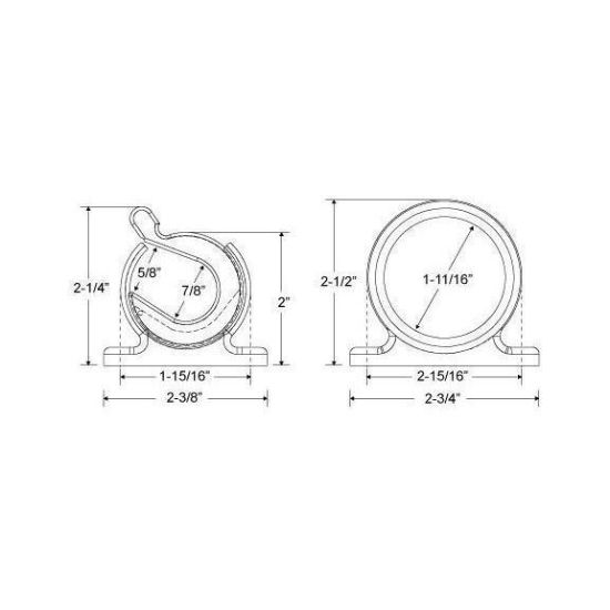 TACO METALS ROD HANGER  SNAP LOCK SS - F1627001