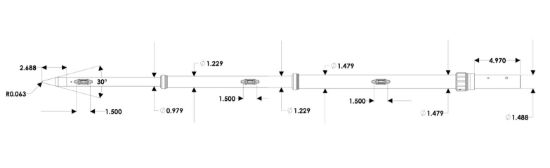 TACO METALS OUTRIGGER  INTERNALLY RIGGED 19' - OI3190CF