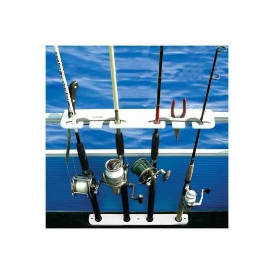 TACO METALS ROD RACK  4 ROD DELUXE PONTOON WHIT - P03074W