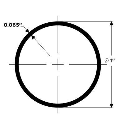 TACO METALS TUBE  1X.065  304 SS 20 - S141065P20