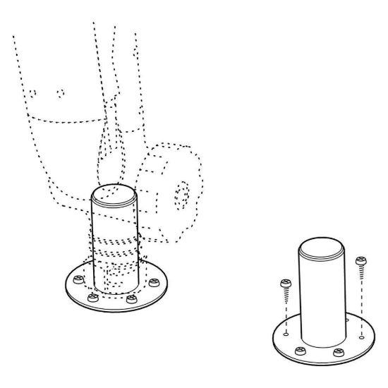 TACO METALS SHADEFIN  MINI DECK MOUNT W/BACKING - T1040008