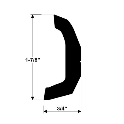 TACO METALS SEMI-RIGID RUB RAIL KIT  BLACK 30 - V114135BKA