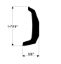 TACO METALS RIGID RUB RAIL  BLACK 20 - V213671BKA
