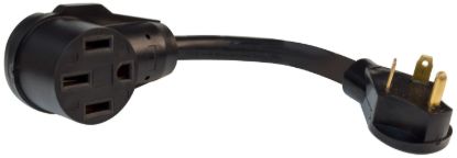 VALTERRA LLC 30AM-50AF 12' ADAPTER  BLACK  BULK - A103050FBK