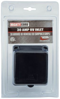 VALTERRA LLC 30A INLET  BLACK  CARDED - A1030INBKV