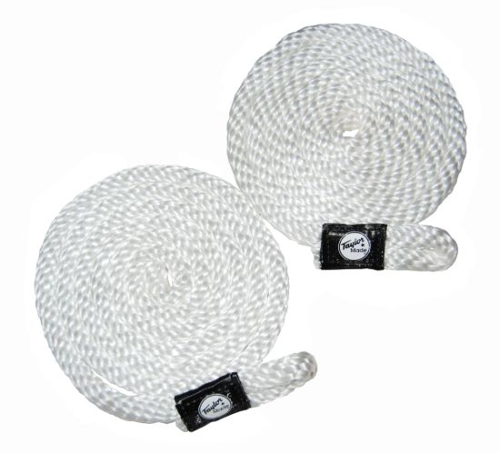 TAYLOR MADE 3/8' X 72' BRAIDED ROPE WHITE (PAIR - 11311