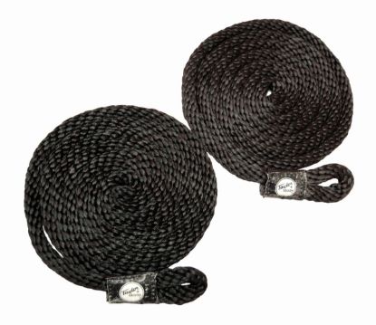 TAYLOR MADE 3/8' X 72' BRAIDED ROPE BLACK (PAIR - 11313