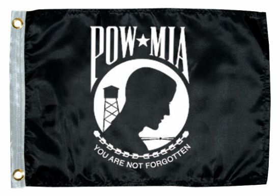 TAYLOR MADE 12X18  POW MIA  FLAG - 5624