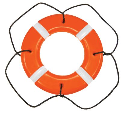 TAYLOR MADE 30' ORANGE POLYETH SHELL LIFE RING - 571