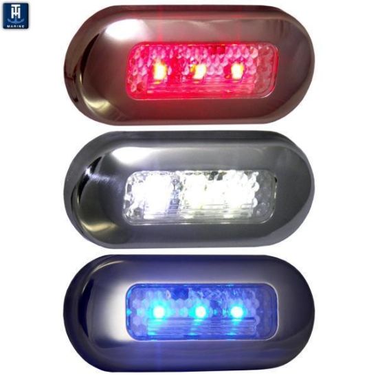 T-H MARINE RED OBLONG COURTESY LED - LED51824DP