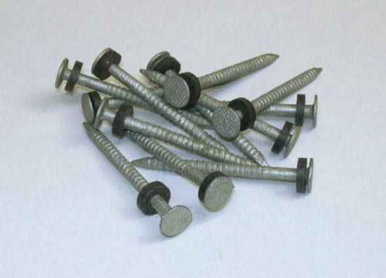 TAYLOR MADE GALVIN. #6 NAIL W/WASHER 1/8 LB PK - 96028