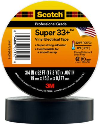 3M SUPR 33 ELECT TAPE EACH - 06133