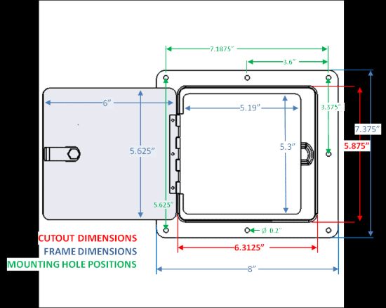 ULTRA FAB DOOR SPARE TANK-CHROME - 48979010
