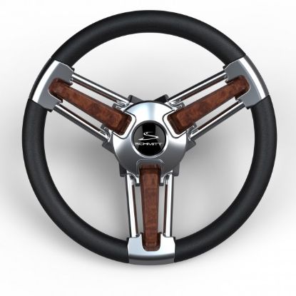 SCHMITT/ONGA BURANO STEERING WHEEL  BLACK / BURL - PU10511104