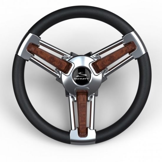 SCHMITT/ONGA BURANO STEERING WHEEL  BLACK / BURL - PU10511104