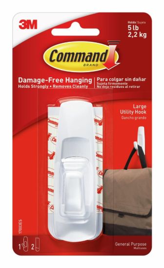 3M COMMAND  LARGE UTILITY HOOKS - 17003ES