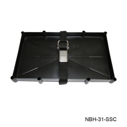 T-H MARINE 29/31 BATTERY TRAY W/ SS STRAP - NBH31SSCDP