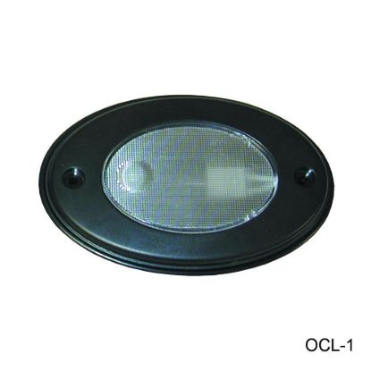 T-H MARINE BLACK OVAL COURTESY LED W/ MNT RING - OCL1KDP