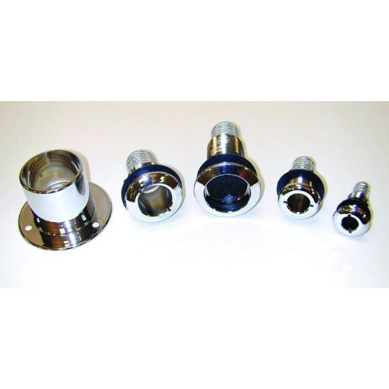 T-H MARINE 1 1/2' CHROMED THRU-HULL - RFTH2BCPDP