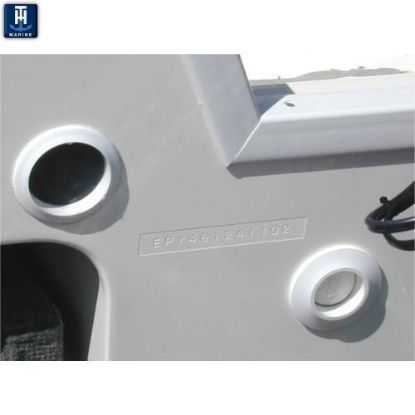 T-H MARINE WHITE/BLACK SCUPPER ADAPTER - SA2BDP