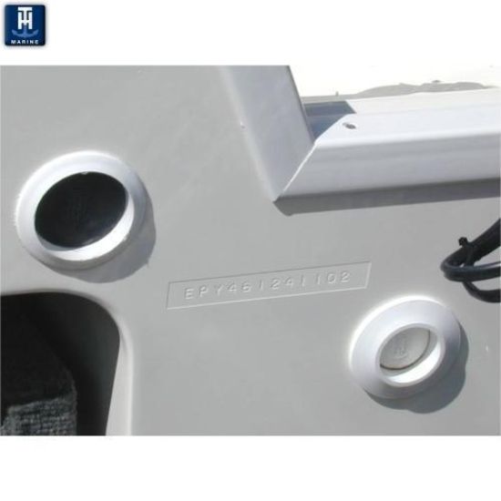 T-H MARINE WHITE/BLACK SCUPPER ADAPTER - SA2BDP