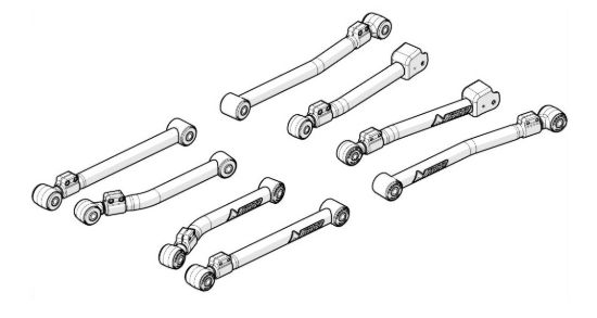 TERAFLEX JL/JLU: ALPINE IR CONTROL ARM KIT - - 1416510