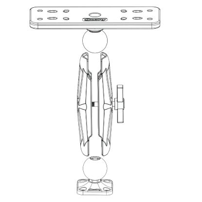 SCOTTY INC. 1.5' BALL SYSTEM BASE - 0166