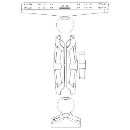 SCOTTY INC. 2.25' BALL SYSTEM ARMS - 0171