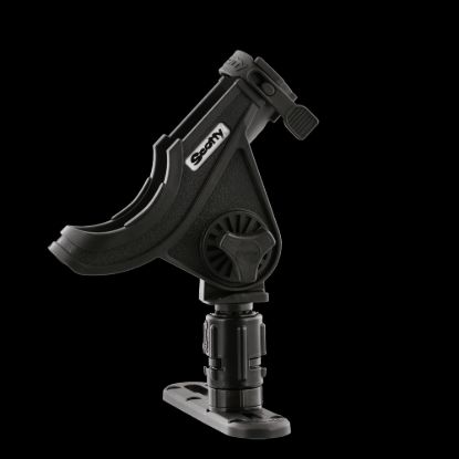 SCOTTY INC. BAITCST/SPIN ROD HLDER BLK TRCK MNT - 0282BK