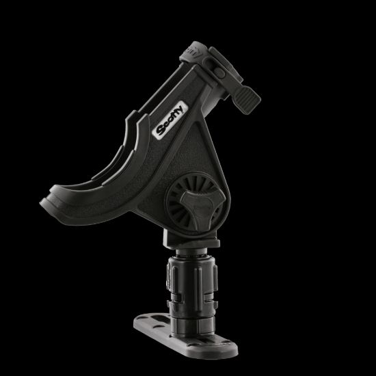 SCOTTY INC. BAITCST/SPIN ROD HLDER BLK TRCK MNT - 0282BK