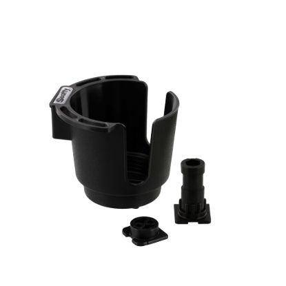 SCOTTY INC. CUP HOLDER W/TWO MOUNTS  BLACK - 0311BK