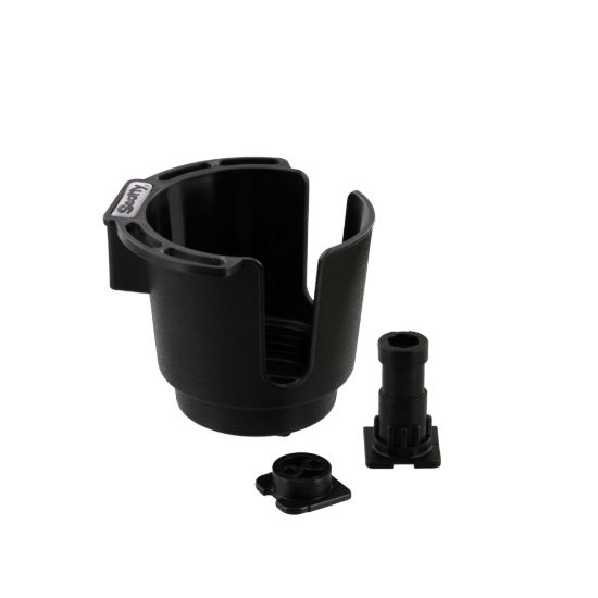 SCOTTY INC. CUP HOLDER W/TWO MOUNTS  BLACK - 0311BK