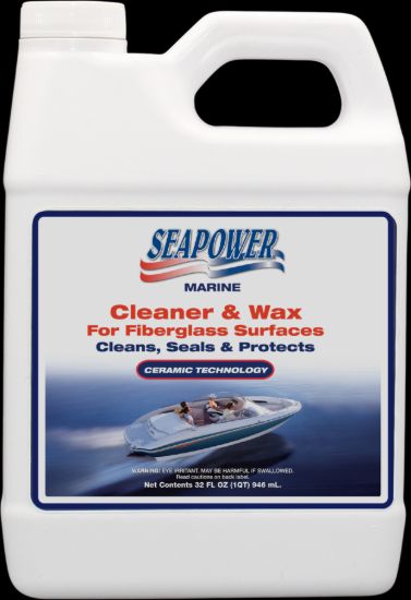 T.R. INDUSTY SEAPOWER CLEANER & WAX - 32 OZ (946 - SQ32