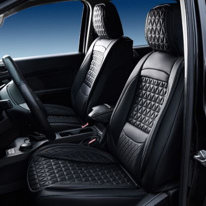 SEAT CVR SOL BUNDLE 9 FULL  FRNT & REAR BLK - 09SBL