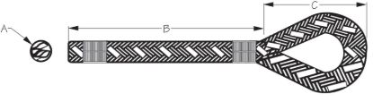 SEA DOG DOUBLE BRAIDED NYLON DOCK LINE 3/8' - 110020GWT1
