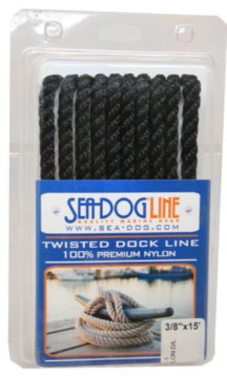 SEA DOG TWISTED NYLON DOCK LINE 3/8' X - 1110020BK1