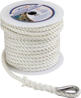 SEA DOG TWISTED NYLON ANCHOR LINE 3/8' - 1110060WH1