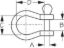 SEA DOG STAINLESS CAST 316 BOW SHACKLE - 1470621