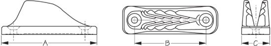 SEA DOG CL201 CLAMCLEAT VERTICAL - 20101