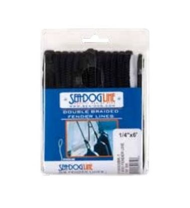 SEA DOG DOUBLE BRAIDED FENDER LINE 1/4 - 2106006BK1