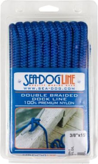 SEA DOG DOUBLE BRAIDED NYLON DOCK LINE - 2110010BL1